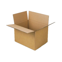 Carton simple cannelure 37,4 x 25,4 x 31,4 cm