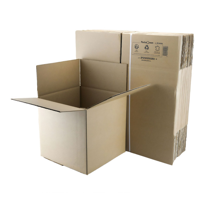 Carton d'emballage, vente de carton d'emballage 25x25x15.3 cm