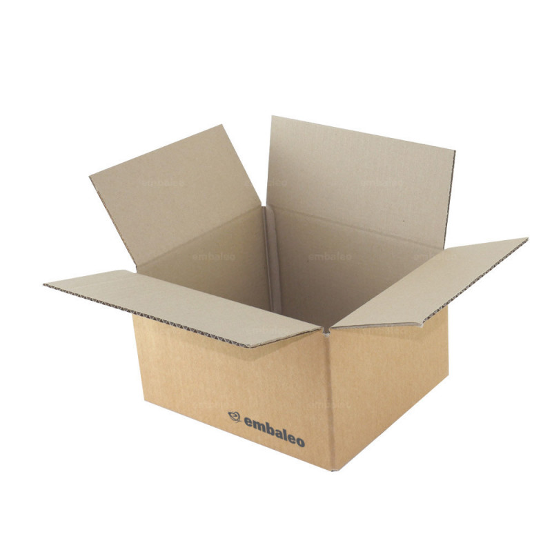 15 cartons d'emballage 25 x 15 x 14 cm - Simple cannelure - Raja