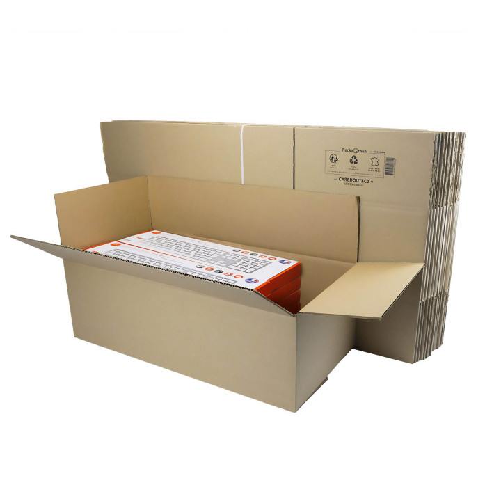 Caisse carton d'expédition en simple cannelure 60 x 30 x 20 cm