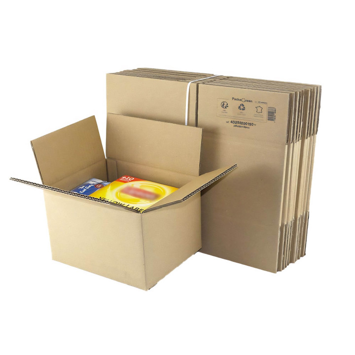 Boite en carton double cannelure 25x20x15 cm