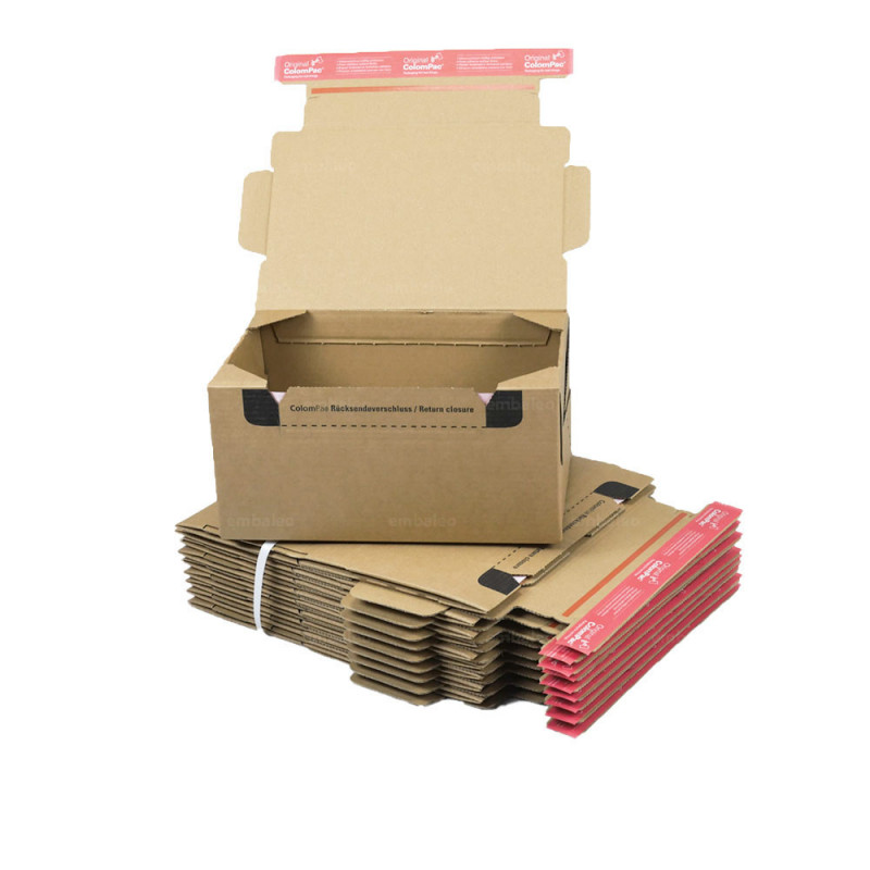 Boîte d'expédition carton avec fermeture adhésive - Boîte carton