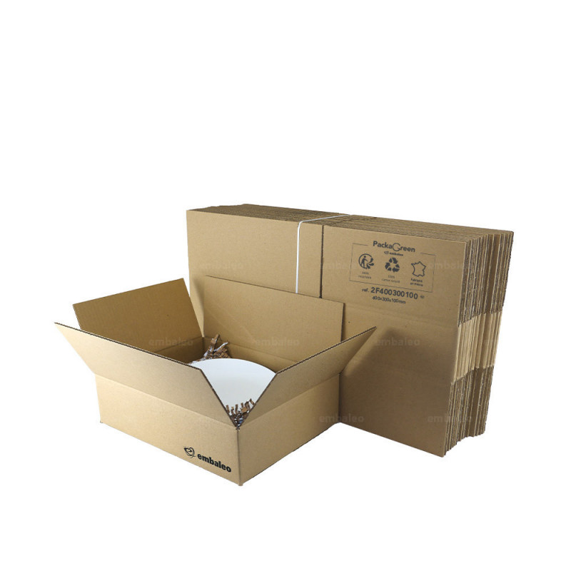 Emballage Services 100 Sac d'expédition 30x40 avec pochette (colis/carton/plastique/scotch/fragile)  à prix pas cher