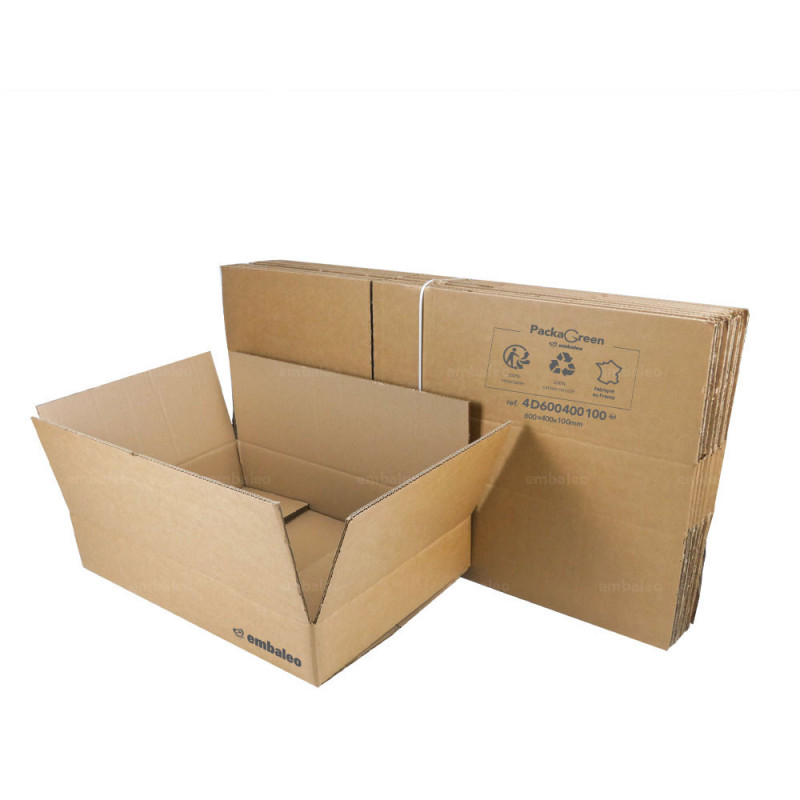 Boîtes en carton 60x40x40  Boîtes à double vague ultra résistantes idéales  pour l'emballage, l'expédition de déménagement de stockage (15) :  : Fournitures de bureau