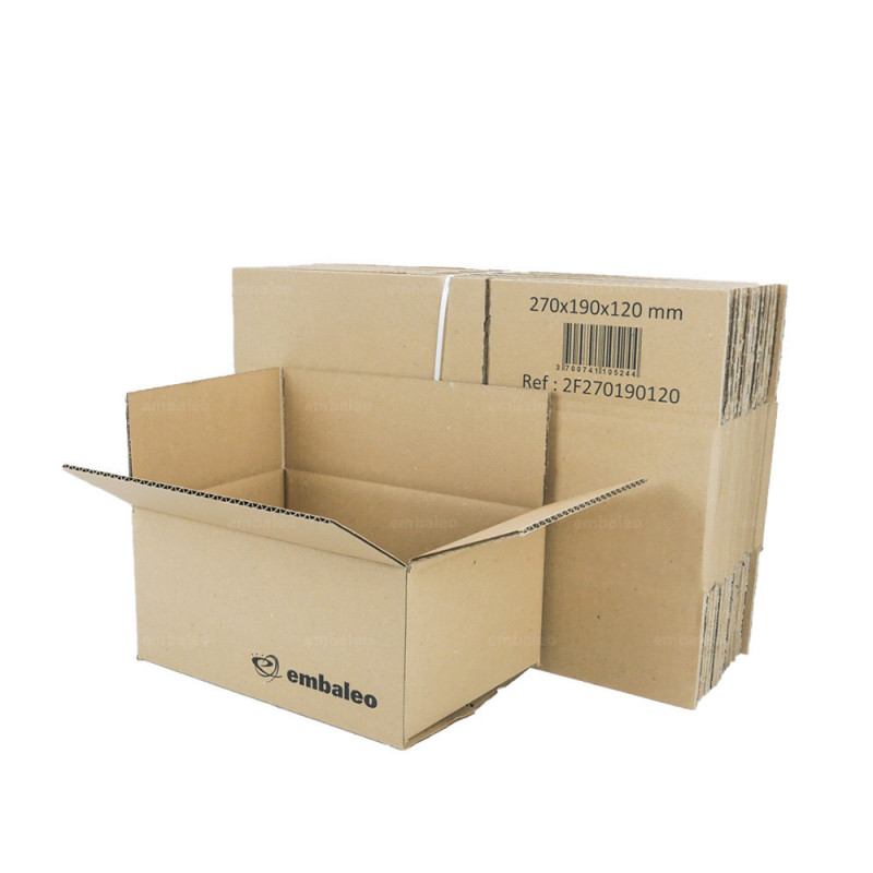 Carton Emballage Simple Cannelure CAISSE AMERICAINE 23 x 19 x 12 cm !! 