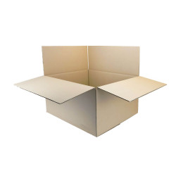 Coffret 3 bouteilles en carton kraft cannelé 41 cm (h)