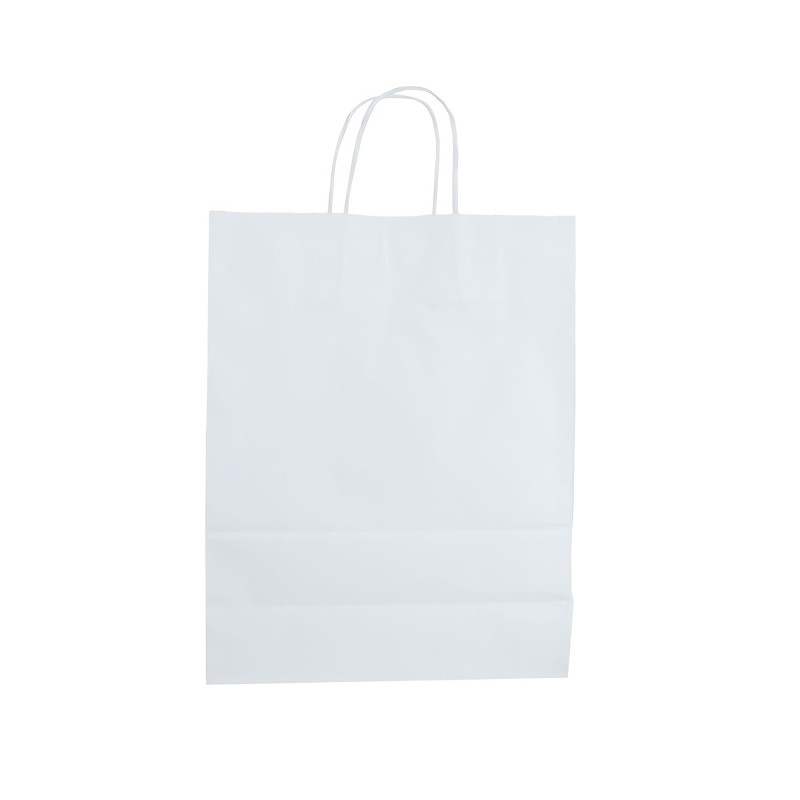 Sac kraft blanc 28 x 12 x 36 cm