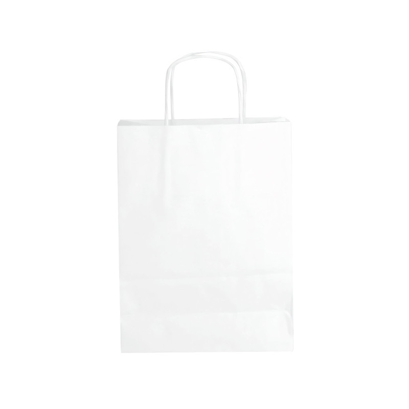 Sac kraft blanc 24 x 12 x 31 cm