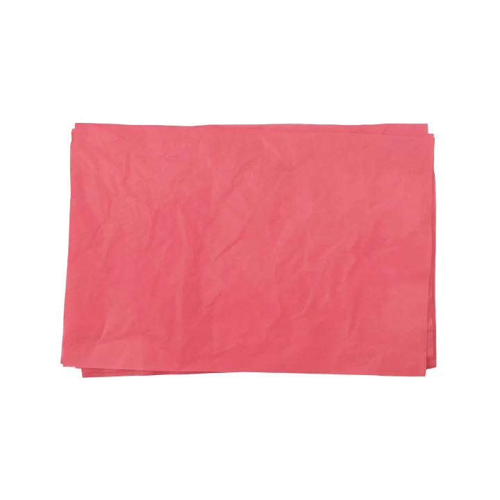 Feuilles de papier de soie rose pour emballage 50x75cm