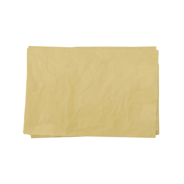 Feuilles de papier de soie or/doré pour emballage 50x75cm