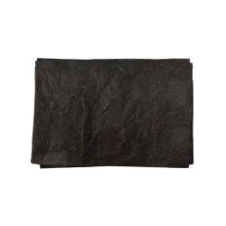 Papier de soie noir pailleté