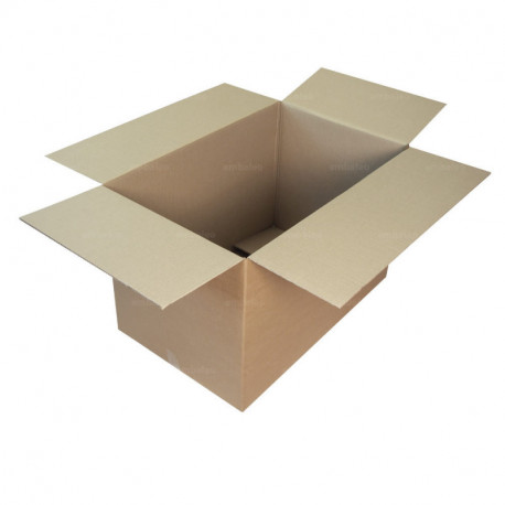 Caisse carton double cannelure 80 x 60 x 40 cm