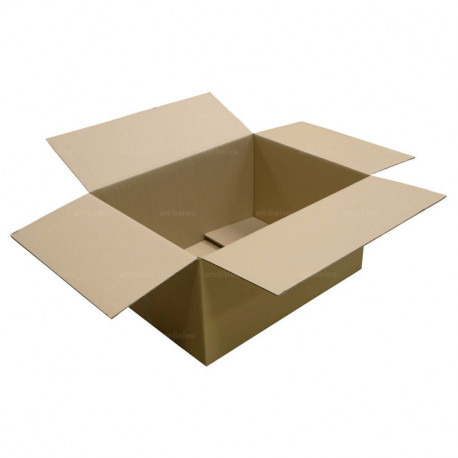 Caisse carton double cannelure 70 x 50 x 30 cm