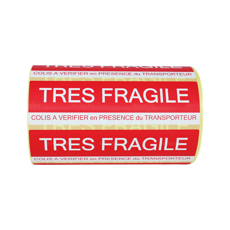 Étiquette adhésive Très fragile