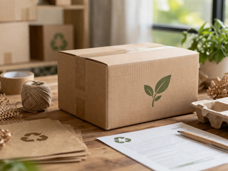 Boîte carton écoresponsable pour emballage et expédition