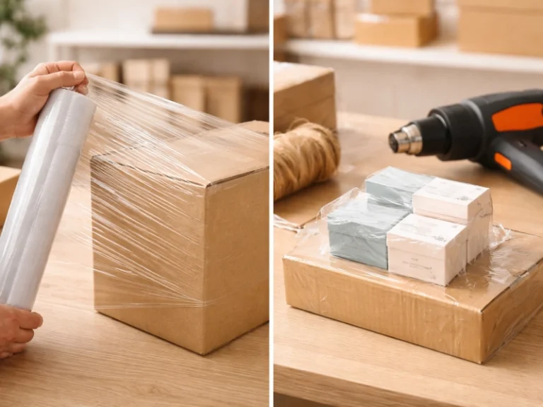 comparatif entre un film étirable et un film rétractable