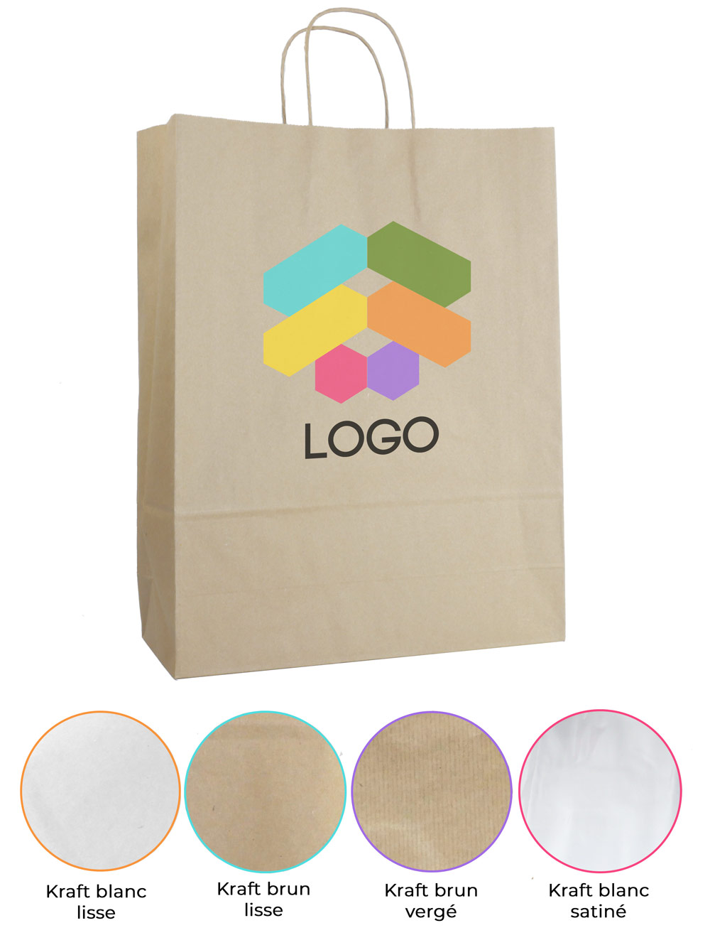 Sac en papier kraft 100% personnalisable - Embaleo