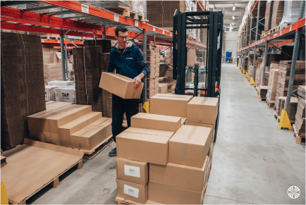 Préparation logistique Embaleo