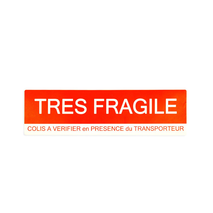 Étiquette très fragile