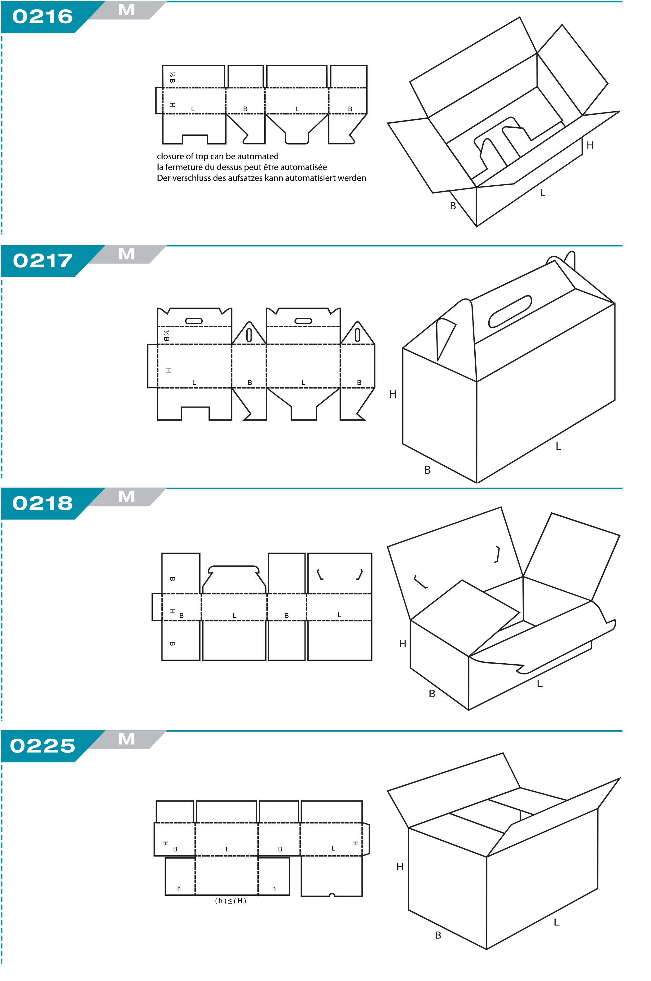 Demi Caisse en carton sur mesure - Fefco 200 - Carton ondulé