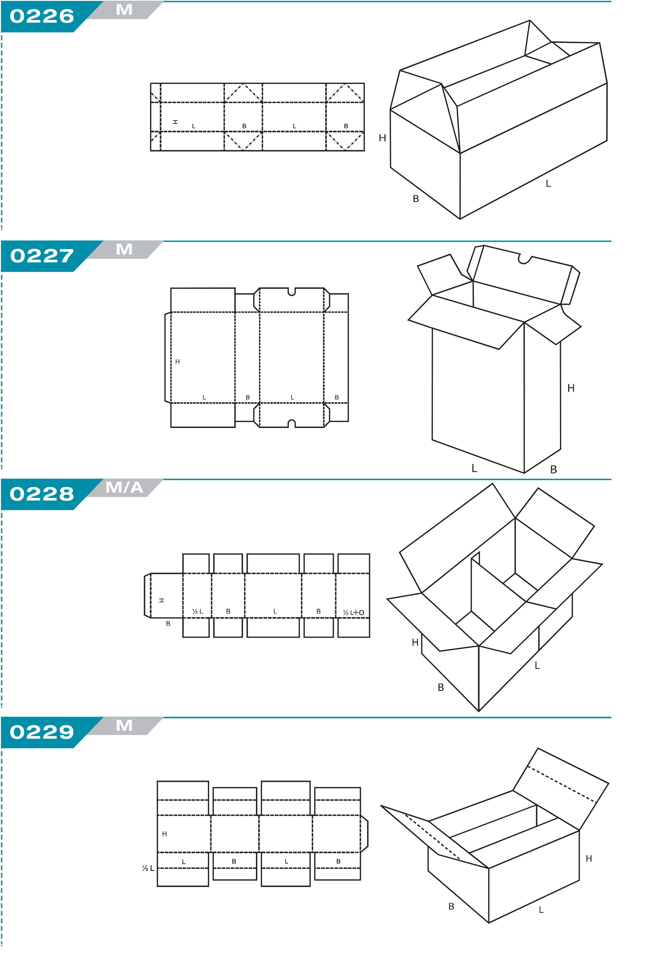 code fefco carton à rabats