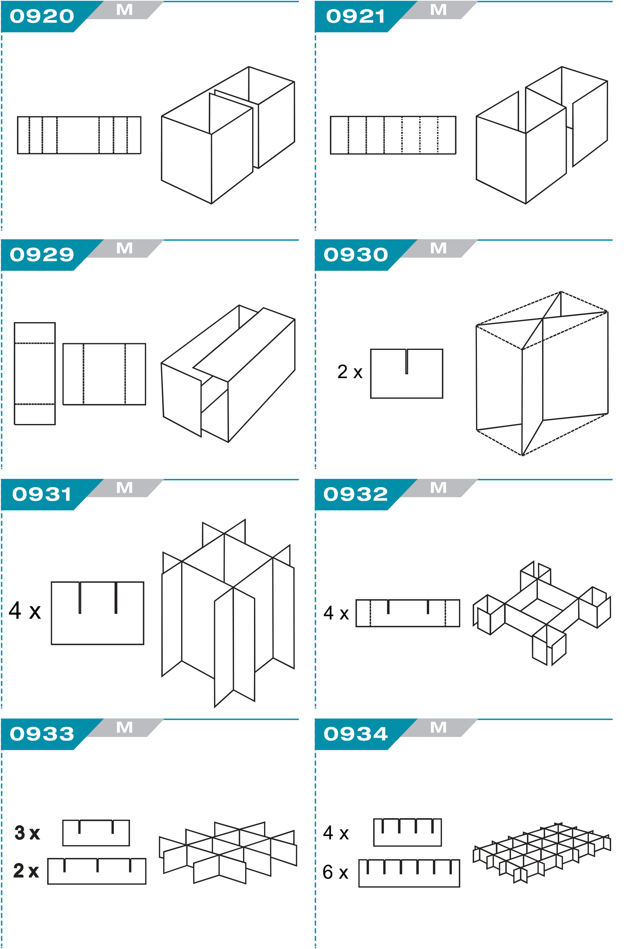 code fefco conditionnement intérieur