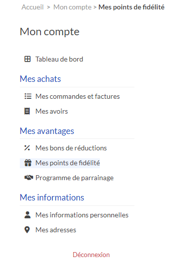 programme de fidélité