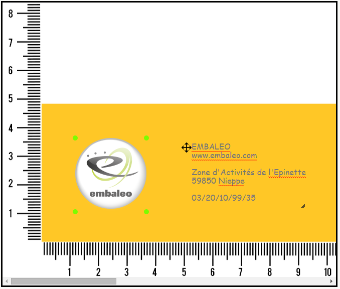 Etape 3 : le placement du logo