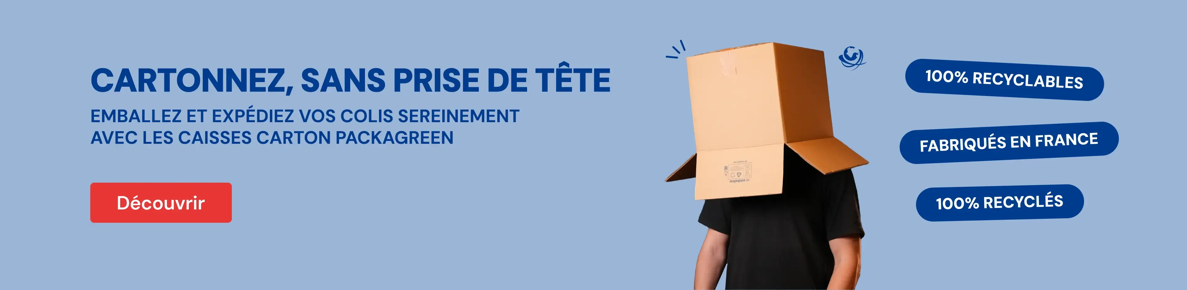 Cartons Packagreen : emballez et expédiez vos colis sereinement